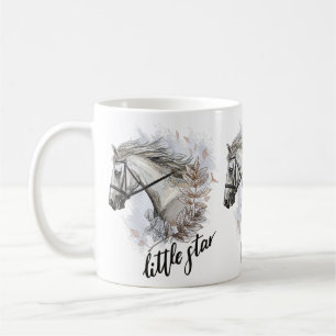 Mug Cheval à main avec plantes