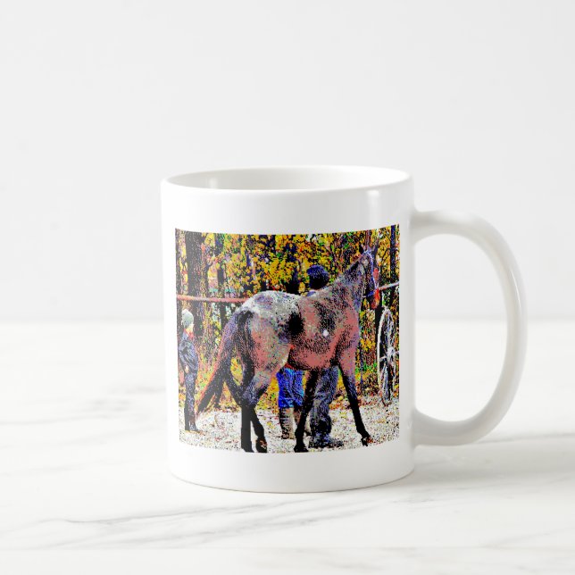 Mug Cheval Amish 8 bits (Droite)