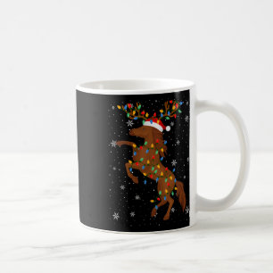 Mug Cheval Animal Santa Hat Luminaires des arbres de N