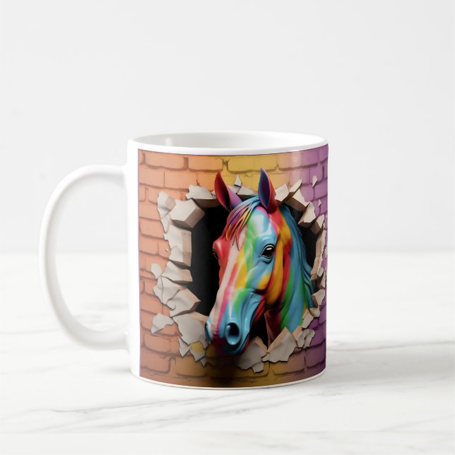 Mug Cheval Arc-En-Ciel (Gauche)