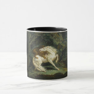 Mug Cheval attaqué par un lion
