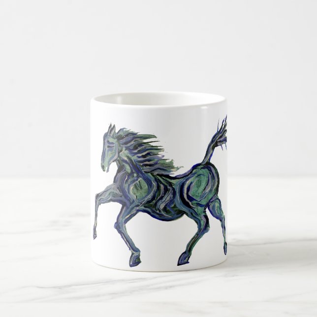 Mug Cheval bleu peint (Centre)