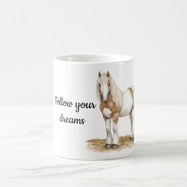 Mug Cheval Brun Blanc (Centre)