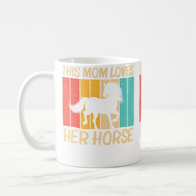 Mug Cheval Cool Pour Maman Femmes Équitation Amoureux  (Gauche)