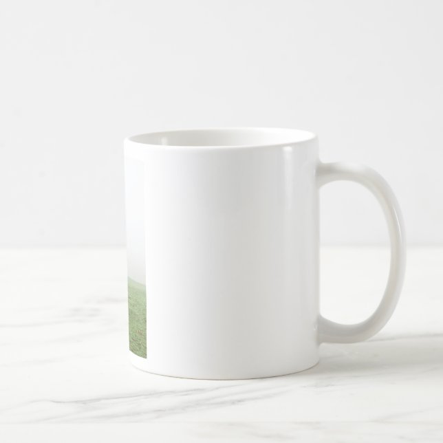 Mug Cheval dans la brume sur une prairie (Droite)