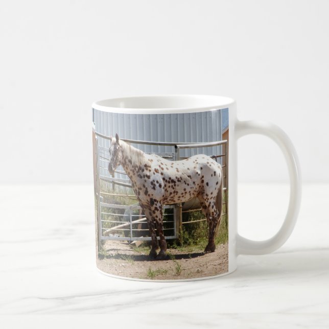 Mug Cheval d'Appaloosa repéré par brun (Droite)