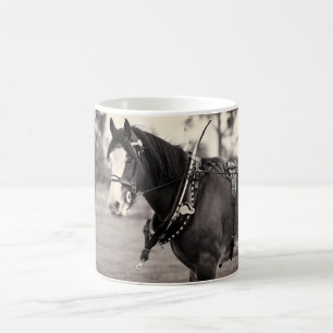 Mug - Cheval de Clydesdale par allé par jours