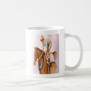 Mug Cheval de course et Jockey