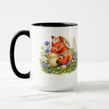 Cheval de Dala floral amateur de café Art | Scandi