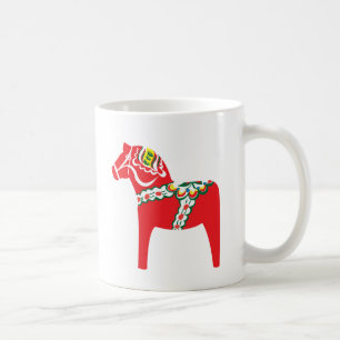 Mug Cheval de Dala suédois traditionnel - Dalahäst