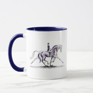 Mug Cheval de dressage dans le trot Piaffe