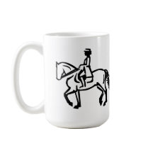 Cheval de dressage trottant