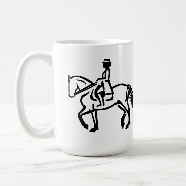 Mug Cheval de dressage trottant (Gauche)