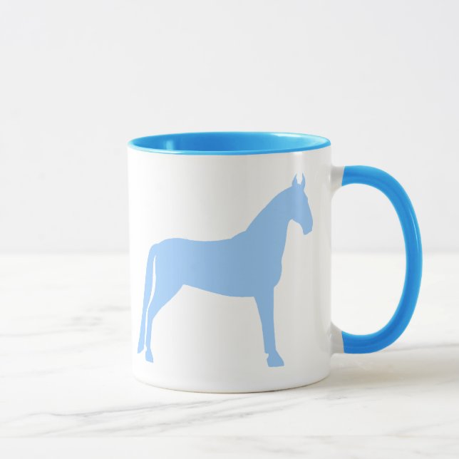 Mug Cheval de marche du Tennessee (bleu-clair) (Droite)