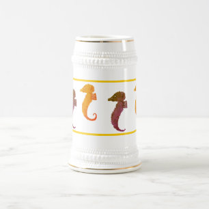 Mug - Cheval de mer en Brown et orange