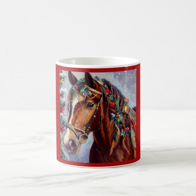 Mug Cheval de Noël 2 (Centre)