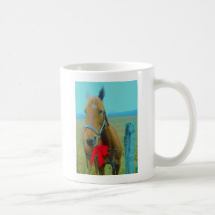 Mug Cheval de Noël rétro
