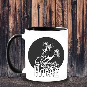 Mug Cheval de quart américain Cowgirl Cowboy Ouest
