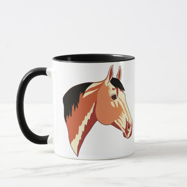 Mug Cheval de quart en peau de bouchon (Gauche)