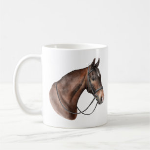 Mug Cheval de Watercolor Bay dans une brique