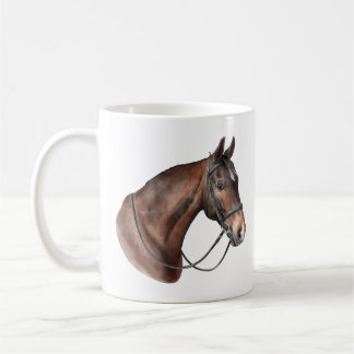 Mug Cheval de Watercolor Bay dans une brique