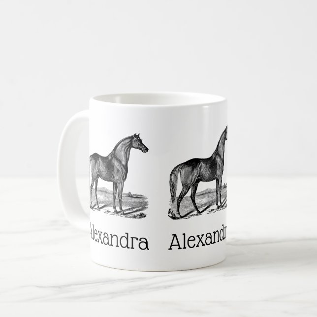 Mug Cheval debout vintage (Devant gauche)