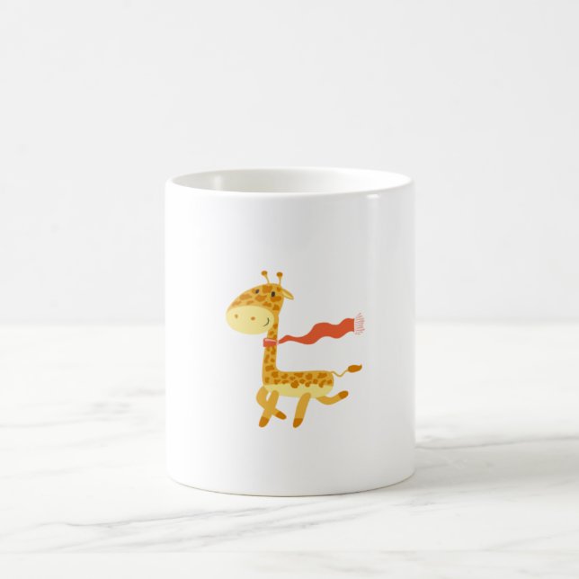 Mug Cheval d'hiver : La Girafe Écartée 🦒 🧣 (Centre)