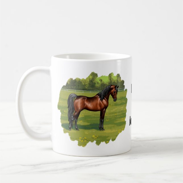 Mug Cheval égyptien arabe de Dark Bay (Gauche)
