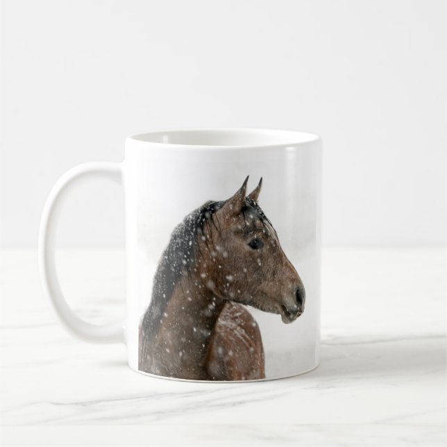 Mug Cheval en hiver (Gauche)