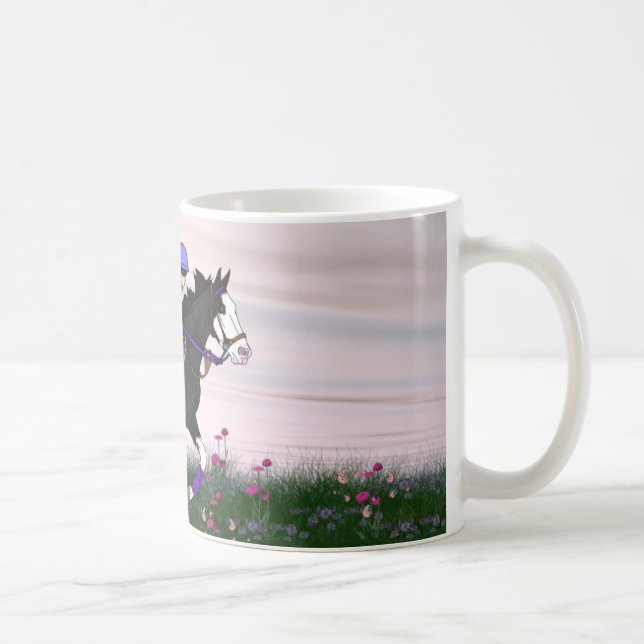Mug Cheval et cavalier à face blanche (Droite)