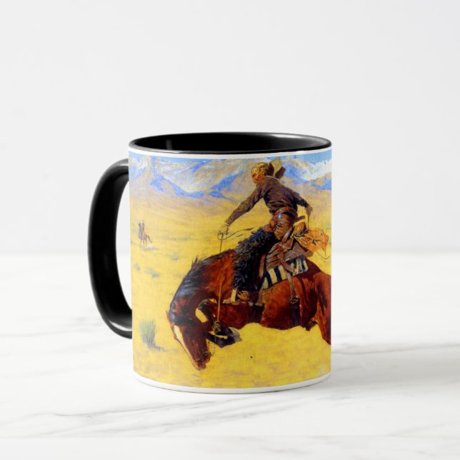 Mug Cheval et cowboy de Remington Old West (Devant gauche)