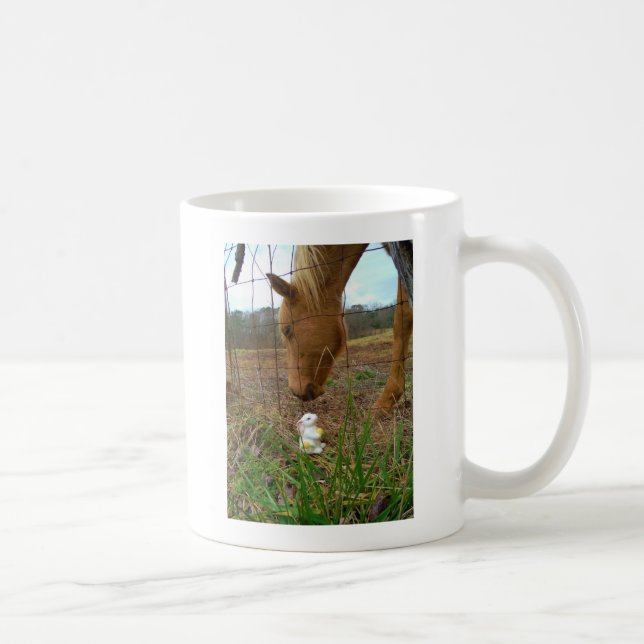 Mug cheval et fleur de printemps Bunny (Droite)