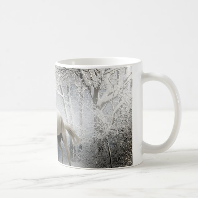 Mug Cheval Forêt de Neige Animaux (Droite)