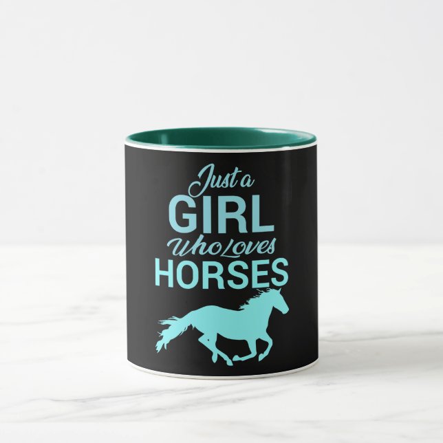 Mug Cheval Gallop Une Fille Qui Aime Les Chevaux (Centre)