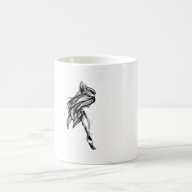 Mug Cheval Head Horseshoe Équitation Cheval Dit Cadeau (Centre)