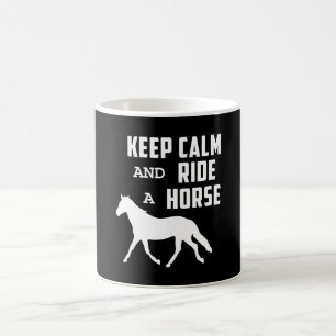 Mug Cheval Hippodrome équitation Garder Calme Idée cad