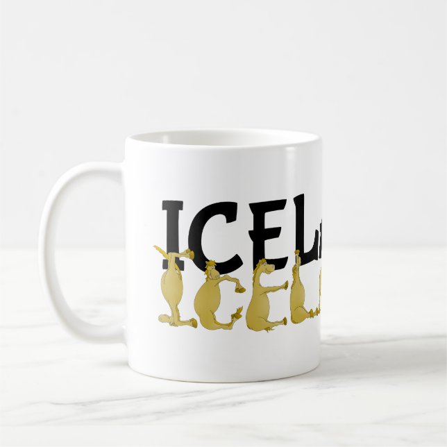 Mug Cheval islandais | Drapeau de l'Islande (Gauche)