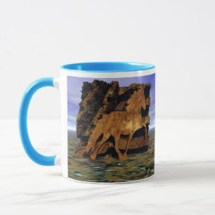 Mug Cheval islandais en pierre
