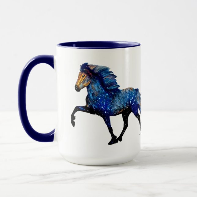 Mug Cheval islandais Stary Night (Gauche)