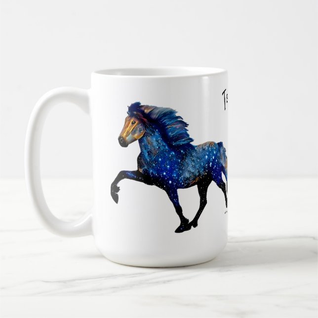 Mug Cheval islandais Stary Night (Gauche)