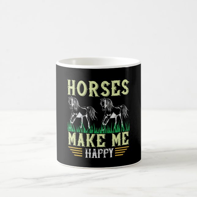 Mug Cheval - Les Chevaux Me Rendent Heureux (Centre)
