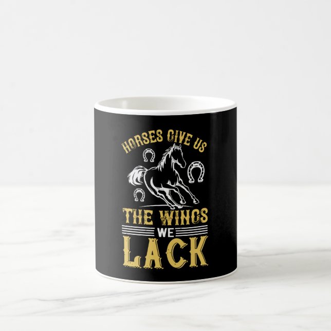 Mug Cheval - Les Chevaux Nous Donnent Les Ailes Qui No (Centre)