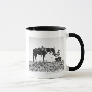 Mug Cheval mangeant d'un chapeau de cowboy
