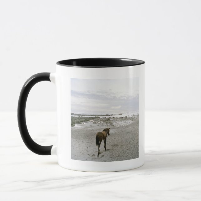Mug Cheval marchant sur la plage (Gauche)