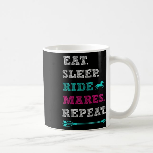 Mug Cheval Mare Équitation - Manger Sleep Mares Repe (Droite)