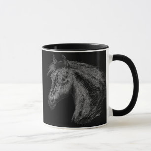 Mug Cheval : Noir