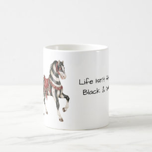 Mug Cheval Noir Blanc Rouge