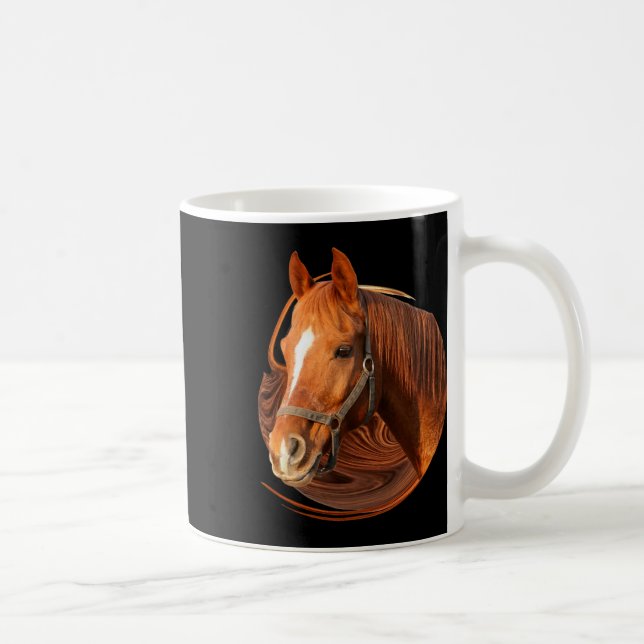 Mug Cheval Racing Drapeau Américain Rodéo Équitation (Droite)