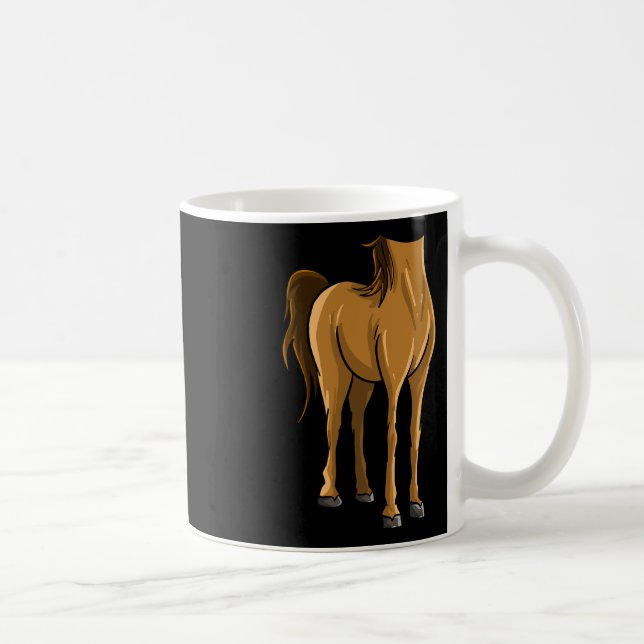 Mug Cheval sans tête cool Halloween Costume drôle Lazy (Droite)