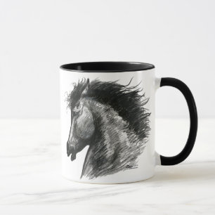 Mug Cheval sauvage et enflammé